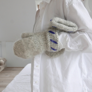 rękawiczki • HAND KNITTED • wełna