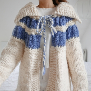  sweter • HAND KNITTED • L • wełna