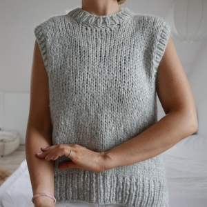 kamizelka • HAND KNITTED • S/M/L • z wełną